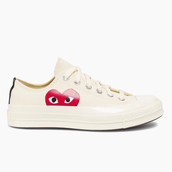 Comme des Garçons PLAY Converse Chuck Taylor All Star Peek-A-Boo Low-Top Sneaker - Picture 2 of 10